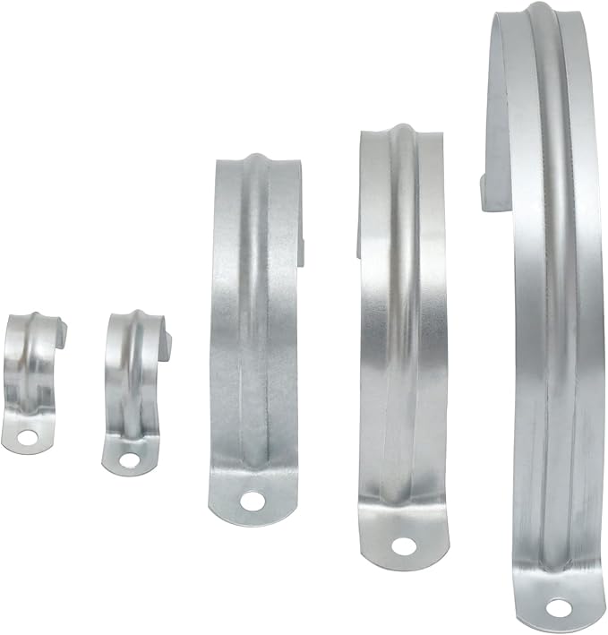 3/4 Inch（20 mm） Reinforced Rigid Pipe Strap, Zinc Coated Tension Tube Clip - Image 7