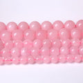 Rose Pink Quartz Beads - 90pc Natural Pink Energy Crystal Round Loose Beads for Jewelry Making DIY Bracelets 15" (4mm)