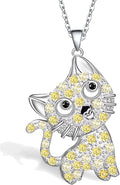 Couple Heart Or Cat BFF Best Friend for Girls Puzzle Friendship Pendant Necklaces,316L Stainless Steel