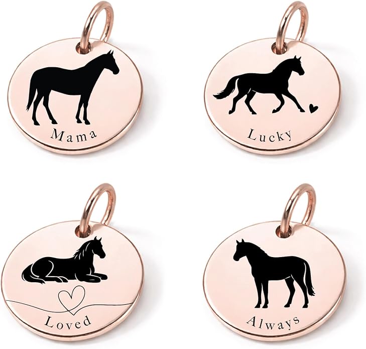 SM Design Mama Animal Charm Set – Set of 4 Stainless Steel Charms – Motherhood & Family Keepsake Jewelry Charmss