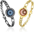 TOTWOO Long Distance Touch Bracelets for Couples, Smart Light & Vibration Love Jewelry, Long Distance Valentines Day Gifts for Him Her Women Men, One-to-One Bluetooth Pairing via App