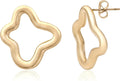 18K Gold Plated Sculptural Earrings Set for Women – Hypoallergenic, Lightweight, Modern Hoop & Drop Styles – 6 Bold Statement Designs – Christmas, Holiday, Thanksgiving Gift, Halloween
