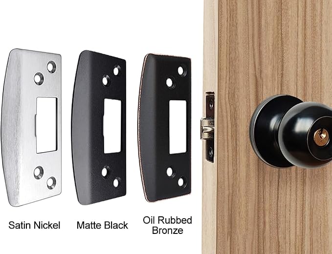 Oversized Door Strike Plate, Extra Large Striker Plate, Heavy Duty | Oil Rubbed - Image 6