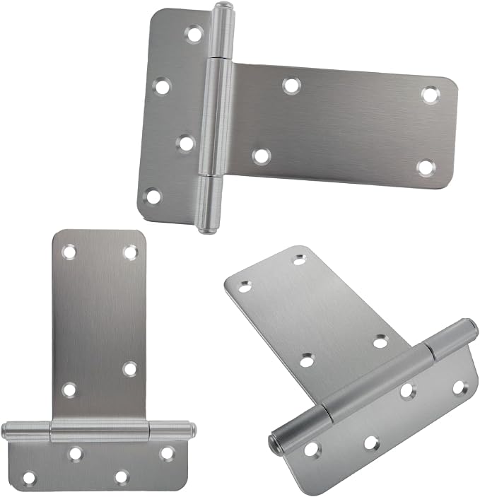 2 Pack 5” Heavy Duty Door Hinges, 260 Lbs Capacity Gate Hinges | T Gate Hinges - Image 7