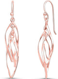 MILLA Teardrop Earrings - Designer Silver Statement Earrings or Gold Dangle Earrings for Women Trendy Upscale Dangly Earrings