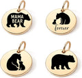 SM Design Pregnancy & New Baby Charm Set – Set of 4 Meaningful Stainless Steel Charms – Great for Crafting, Making Bracelets and Necklaces - Meaningful Keepsake Charms for Expecting & New Moms