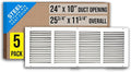Fits 24x10 Duct Opening | Steel Return Air Grille by Handua | Vent Cover Grill by Handua