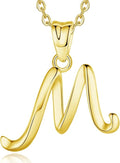 EUDORA Sterling Silver Initial Necklaces for Women, Classic 26 Letter Neckless Gifts for Girls, Sister, Mother Daughter, 18 inch Chain