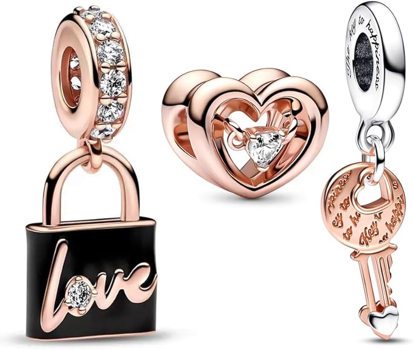 Family Mom Heart Charms 925 Sterling Silver Bead for Bracelets and Necklaces For Women Jewelry Present