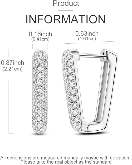 NARMO Earrings for Women 925 Sterling Silver Heart Hoops Small Colorful Rainbow Hoop Earrings Huggie Earrings