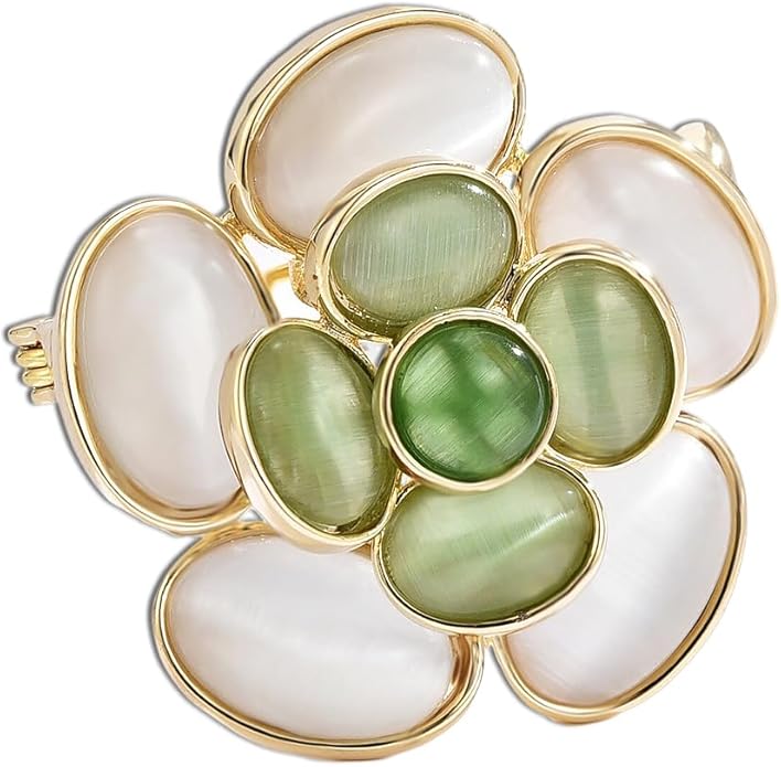 Flower Brooch for Women Rhinestone Flower Brooch Pins Floral Brooches Jewelry Gift for Mom Wife