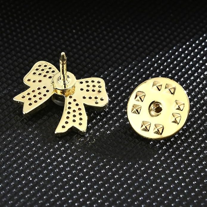 Pearl Flower Brooch for Women - Gold Plated Pearl Flower Pin Rhinestone Buttons Lapel Pin Jewelry - Valentine's Day Gift
