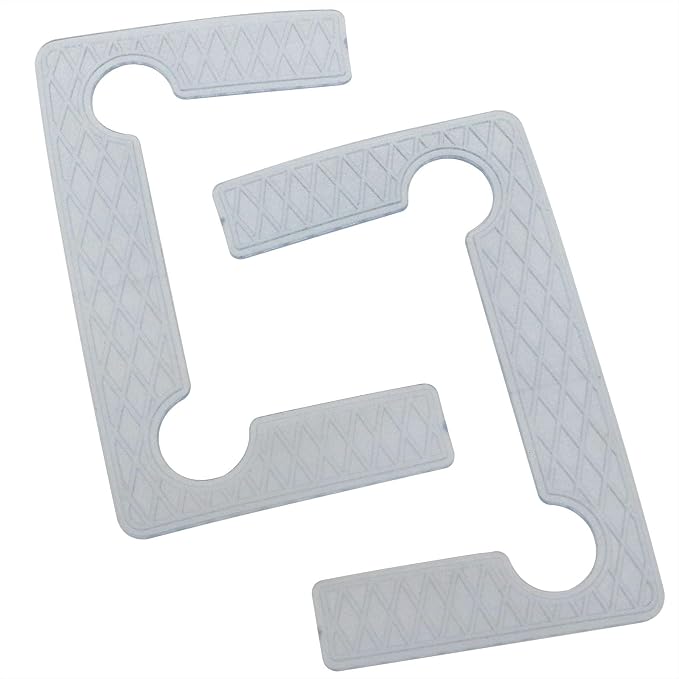 10 PCS Shower Door Hinge Shims Glass Shower Door Hinge Gaskets Anti-Slip Gasket - Image 3