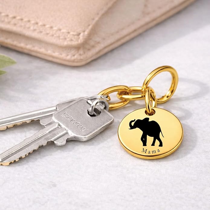 SM Design Mama Animal Charm Set – Set of 4 Stainless Steel Charms – Motherhood & Family Keepsake Jewelry Charmss