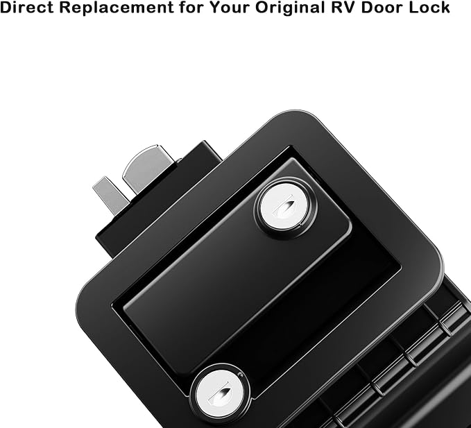 RV Door Lock Replacement, Camper Door Lock Fits 2.75" x 3.75" Cutout | RV Door - Image 2