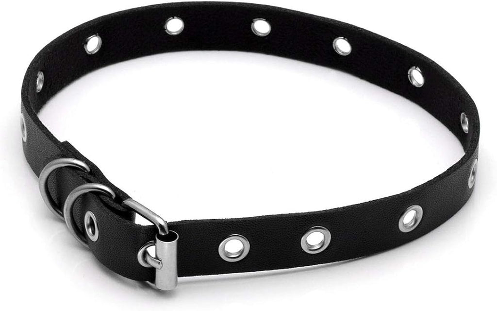 Eigso Vintage Punk Goth Studded Rivet Pu Leather Collar Choker Necklace with Spikes Adjustable