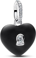 Gold Heart Family Charms Bead for Bracelets and Necklaces Jewelry Charm for Women Valentine Mother's Day