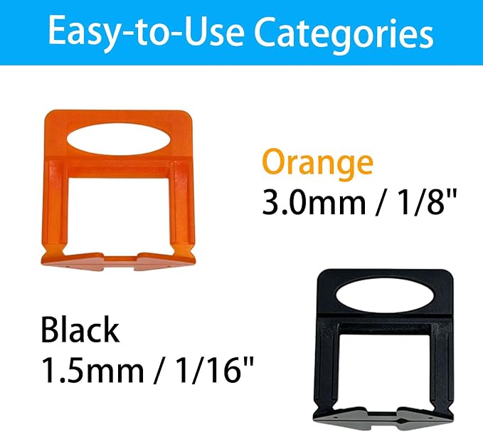 2000 Pcs Tile Leveling System Base Refill Pack, 1/16‘’ Tile Spacer, Suitable - Image 5