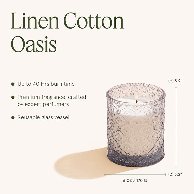 LA JOLIE MUSE Linen Cotton Clean Scented Candles - Image 5