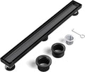 EXF 24 Inch Linear Shower Drain Matte Black by EXF