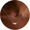 TURANDOSS Valentines Day Gifts for Kids Teen Girls - Dainty 14K Gold Plated Letter A-Z Initial Necklace with Heart, Personalized Jewelry Birthday Valentines Day Gifts for Girlfriend Wife Women