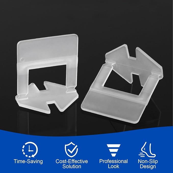 DGSL Tile Spacers 4650 Pcs Tile Clips, Tile Leveling System Clips 1/16 Inch | - Image 3