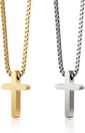 Crown Cross Necklace for Women, 14K Gold Silver Cubic Zirconia Crown Cross Necklace, Diamond Gold Silver Cross Necklaces, Dainty Cross Faith Simple Trendy Charm Jewelry Gift for Women