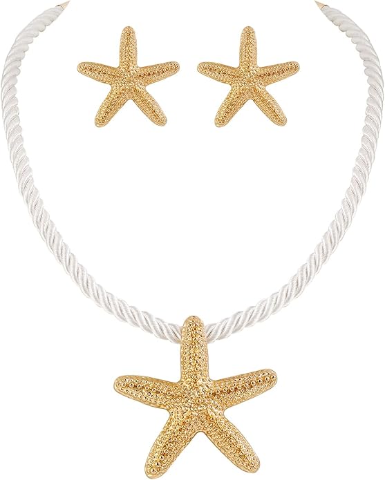 Bocar Starfish Pendant Necklace for Women