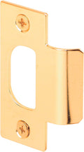 Prime-Line E 2284 Stainless Steel T-Strike Door Plate, Brass Plated | 2-1/8 In. by Prime-Line