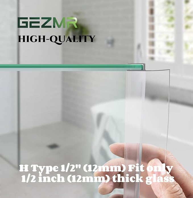 4-Pack Frameless Shower Door Side Seal Strip Shower Door Bottom Sweep Seal - Image 5