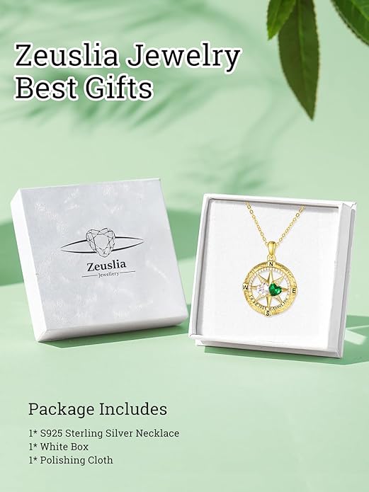 Valentine's Day Gifts for Wife 925 Sterling Silver Double Birthstone Pendant Necklaces I Love You for Always and Forever Necklace Anniversary Birthday Gifts for Wife Girlfriend Mom Her