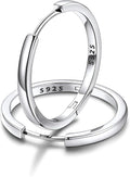 FaithHeart Sterling Silver Hoop Earrings for Women, Hypoallergenic Huggie Hoop Earrings Lightweight Small Cartilage Earrings Hoop Earring Dainty Everyday Earrings 6/8/10/12/14/15/16/18/20mm