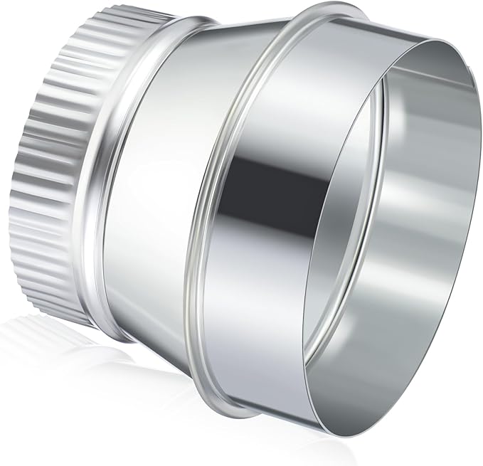 1 Pcs 6 Inch to 5 Inch Duct Reducer Increaser | Galvanized Steel Air Duct by Otoolling