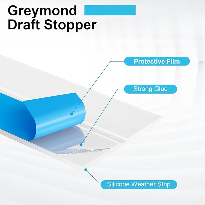 Weather Stripping Door Seal, 20 Ft Shower Door Seal, 2 in | Flexible door sweep - Image 3