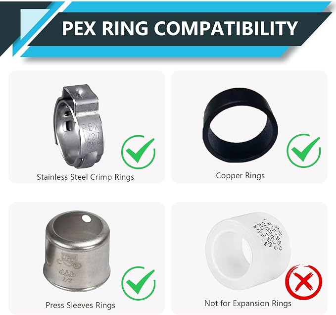 10Pack Seelink PEX Fittings, 1/2" PEX x 1/2" Female NPT Drop Ear Elbow | PEX - Image 5
