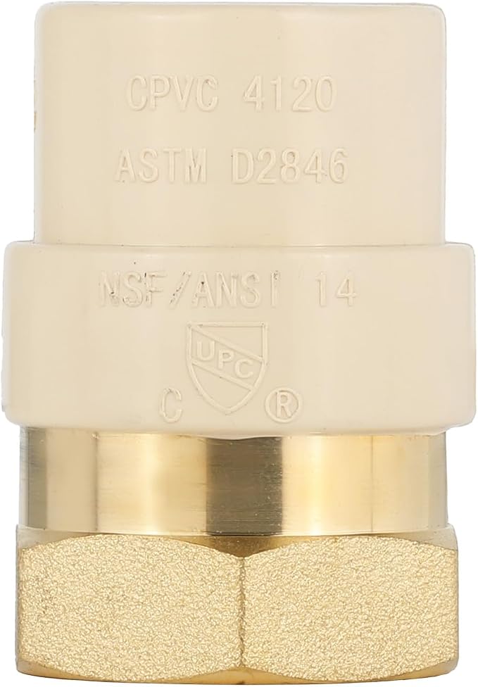 10 Pack EFIELD CPVC Female Transition Adapter, 3/4"Slip x 3/4" FNPT | Female - Image 3
