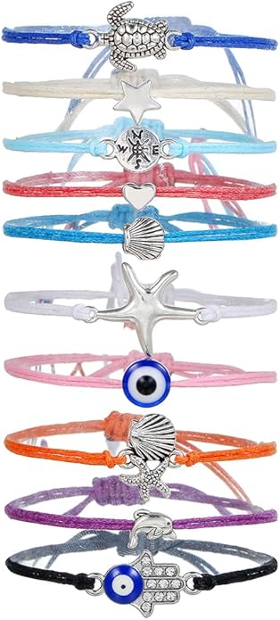 Friendship Bracelets Boho Stackable Bracelets for Women Surfer Heishi Clay Bead Bracelets Stretch Preppy Bracelets Colorful Boho Bracelets for Women