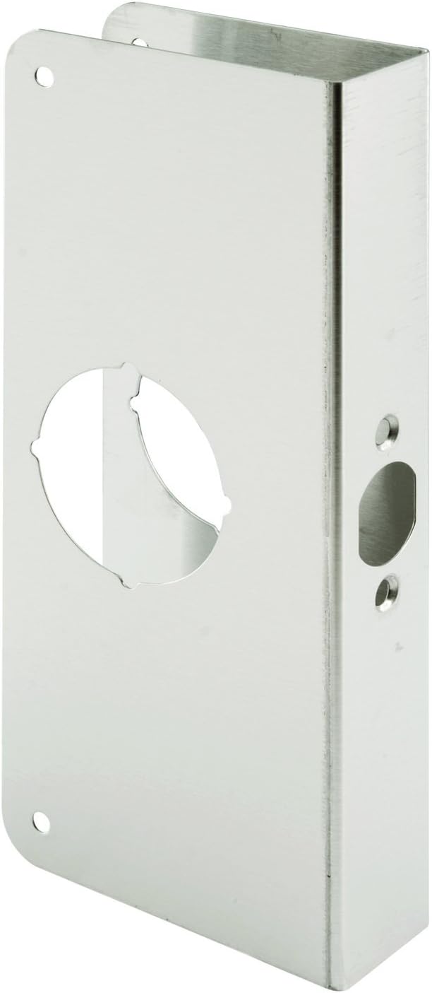 Prime-Line MP9453 Lock and Door Reinforcer, 1-3/4 in. x 2-3/4 in., Stainless by Prime-Line