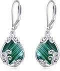 POPLYKE Celtic Filigree Teardrop Drop Dangle Earrings Sterling Silver Leverback Earrings Jewelry for Women