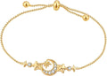 Women's 925 Sterling Silver Bracelet, Non Tarnish 18K Gold Plated Bracelets for Women, Dainty Chain Simple Jewelry Cute Handmade Minimalist for Gift