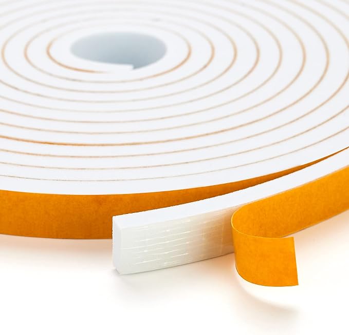 Ravinte Weather Stripping Door Seal, 1 x 3/4" Adhesive Foam Tape, 13 FT | by Ravinte