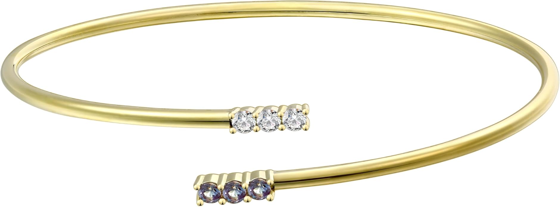 EcoGems Lab Grown Gemstone & Moissanite Bracelets – 14K White or Yellow Gold Plated Sterling Silver – Featuring Lab Grown Diamonds, Emeralds, Paraiba, Sapphire & Pearls – Sustainable Luxury Gift with Gift Box