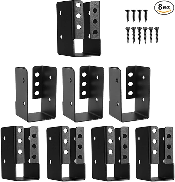2x4 Joist Hanger 8PCS, Outdoor Trim Concealed-Flange Joist Bracket | Railing by YVHFWOY