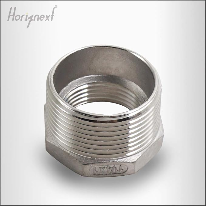Reducing Bushing Pipe Adapter 1-1/4 MIP x 1 FIP, 304 SS，1 Pc | Adapts a 1-1/4 - Image 4