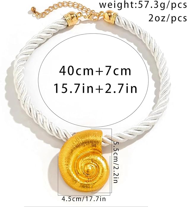 Gold Sea Shell Necklace Layered Charm Necklace for Women Boho Summer Seashell Beach Starfish Necklaces 14k Pearl Chain Surfer Jewelry Beach Vacation Essentials