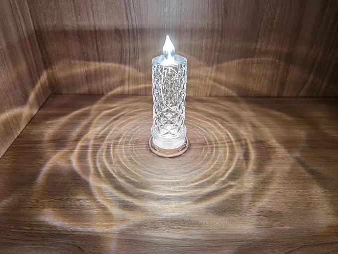SupBri 4PCS Rose Halo LED Flameless Candles, Valentines Anniversary Wedding - Image 6