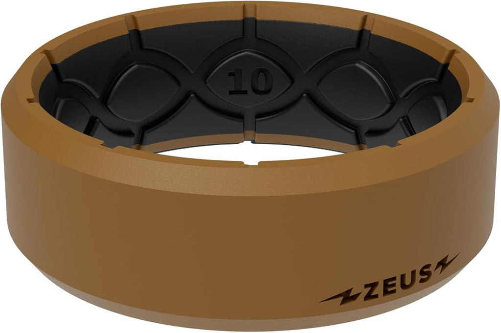Groove Life Zeus Anti Stretch Silicone Ring Breathable Silicone Rings for Him and Her, Unique Design, Comfort Fit Ring