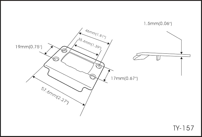 Solid Brass Door Latch Restorer Strike Plate, Universal Door Lock Plate - Image 2
