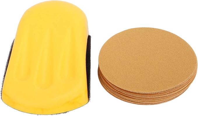 16Pcs Hook Backing Plate Sand Pad, Ergonomic Hand Sanding Blocks by Unknown