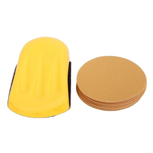 16Pcs Hook Backing Plate Sand Pad, Hand Sanding Blocks by Unknown